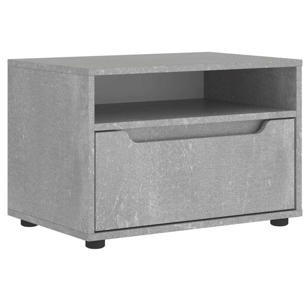 vidaXL ντουλάπι τηλεόρασης VISNES Γκρι μπετόν 60x40x38 cm