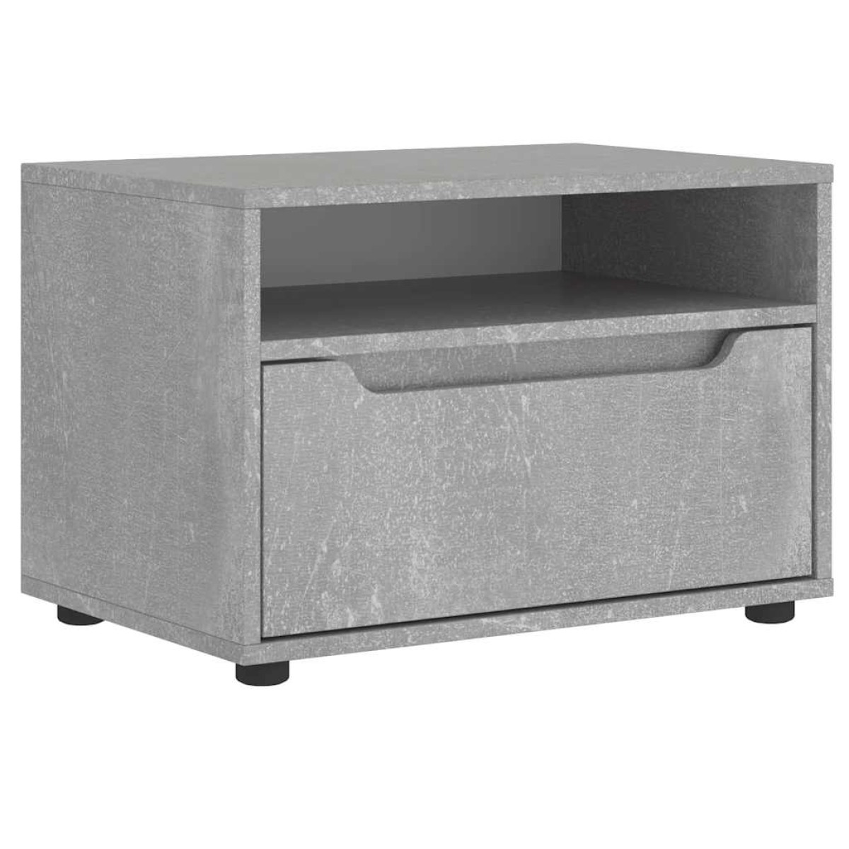 vidaXL ντουλάπι τηλεόρασης VISNES Γκρι μπετόν 60x40x38 cm