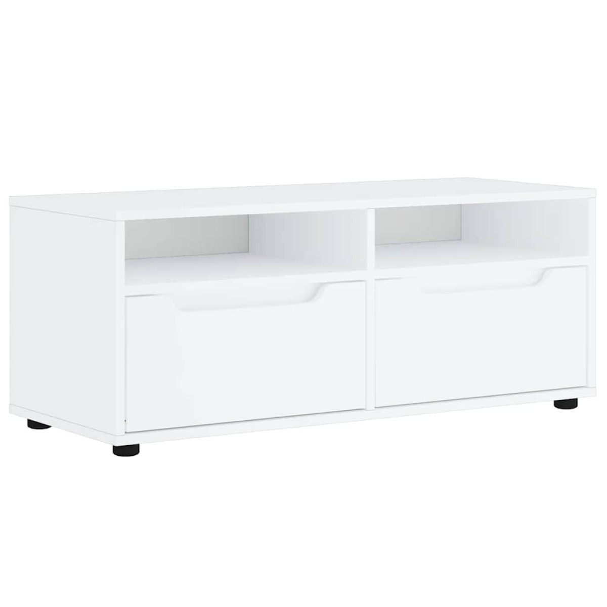 vidaXL Έπιπλο Τηλεόρασης VISNES Λευκό 100x40x38 εκ. από Τεχνητό Ξύλο