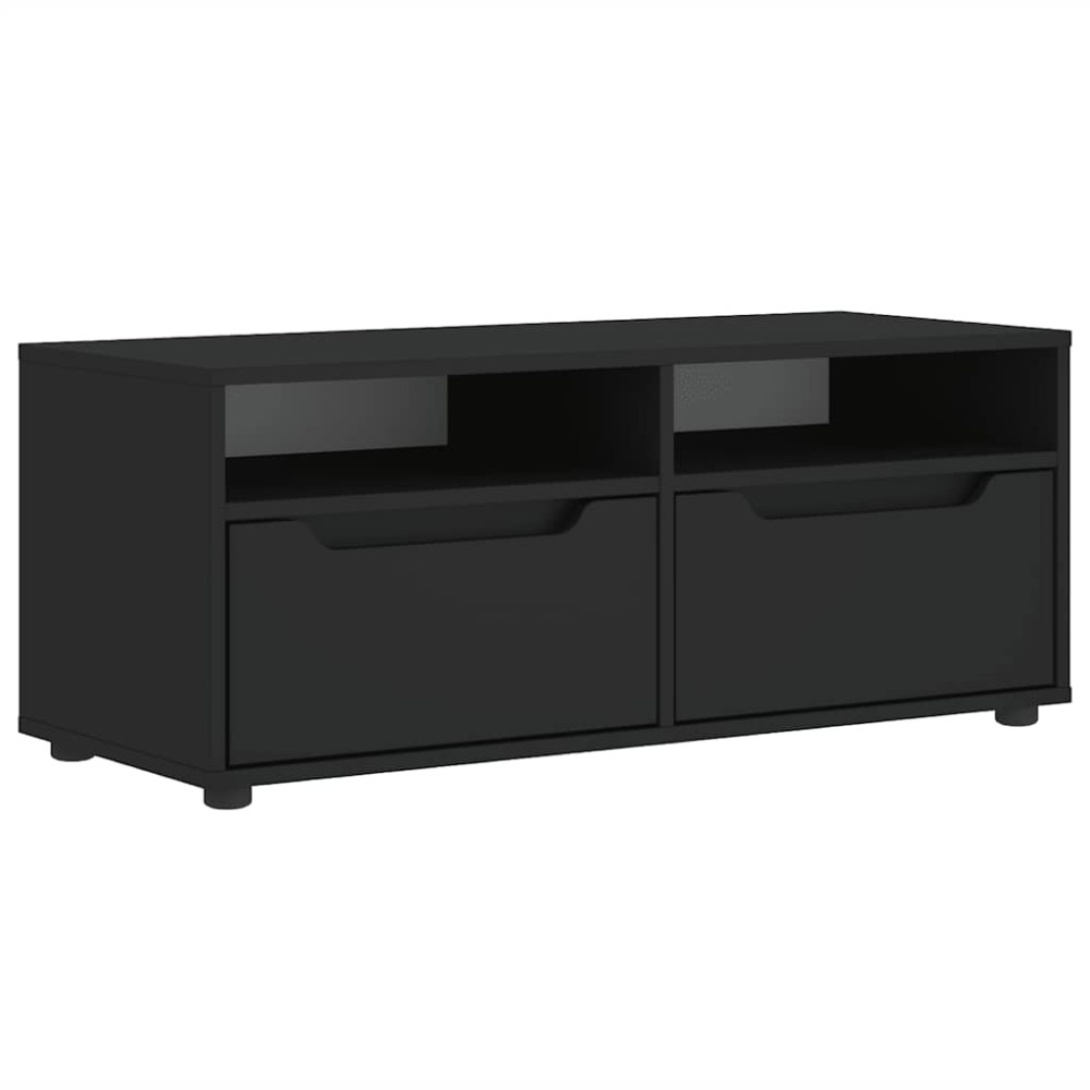 vidaXL ντουλάπι τηλεόρασης VISNES Μαύρο 100x40x38 cm
