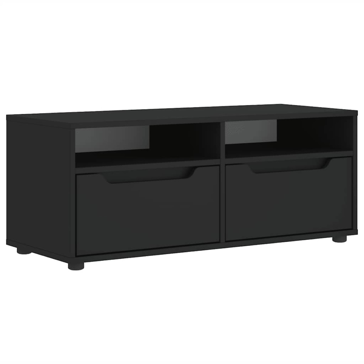 vidaXL ντουλάπι τηλεόρασης VISNES Μαύρο 100x40x38 cm