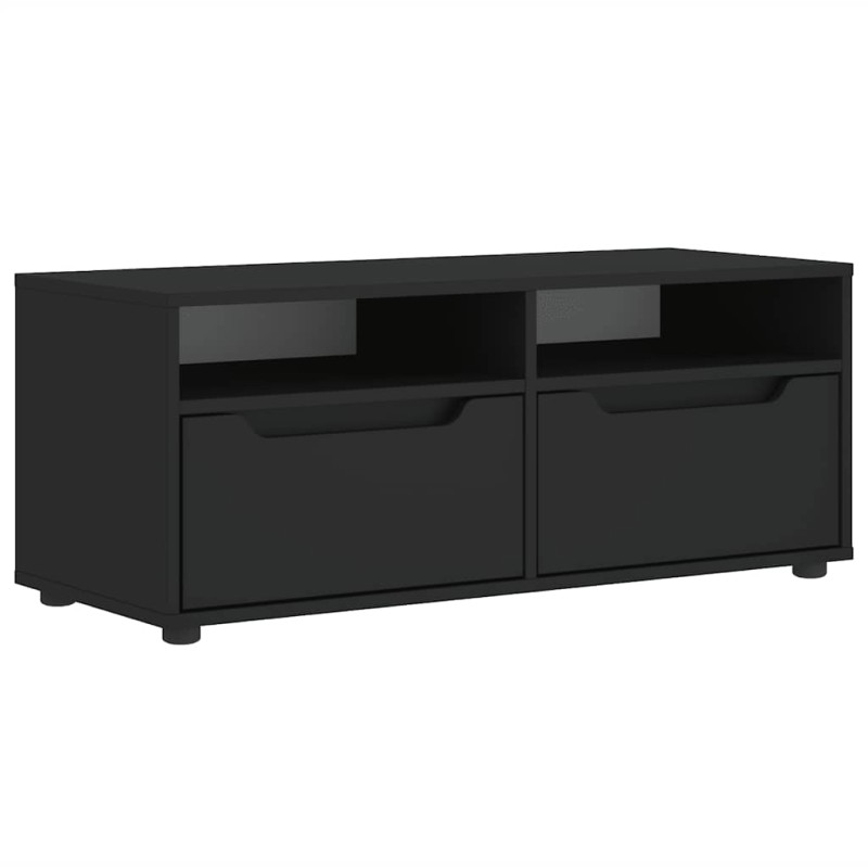 vidaXL ντουλάπι τηλεόρασης VISNES Μαύρο 100x40x38 cm
