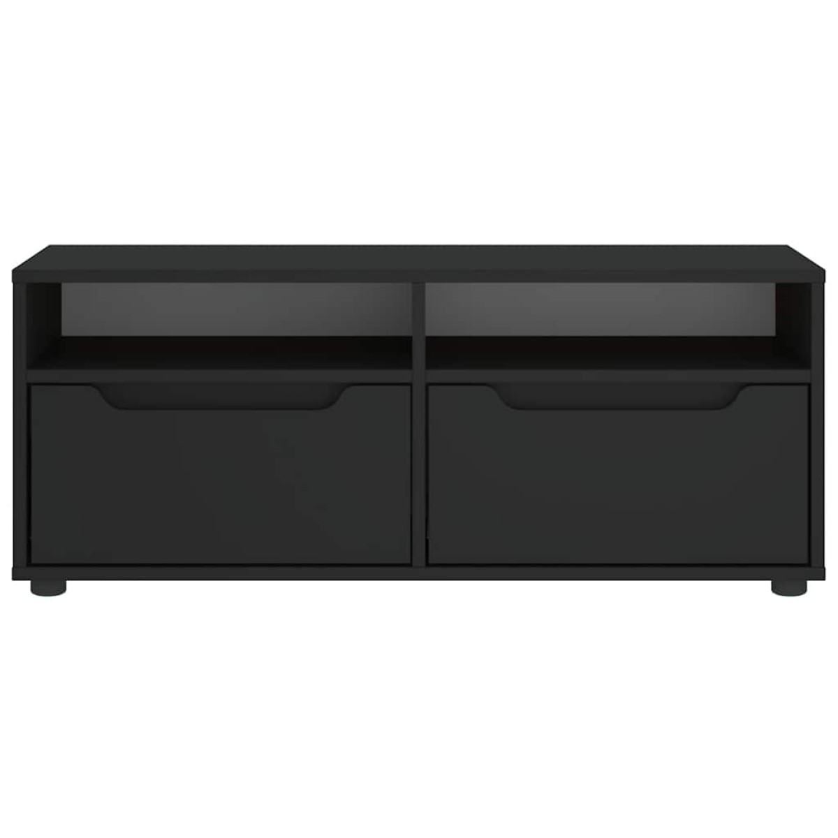 vidaXL ντουλάπι τηλεόρασης VISNES Μαύρο 100x40x38 cm