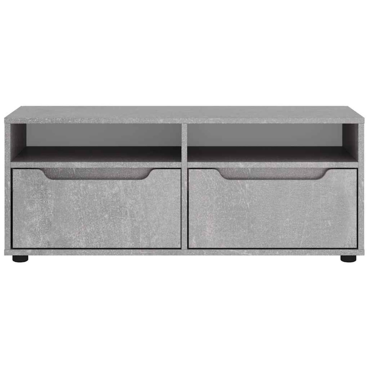 vidaXL ντουλάπι τηλεόρασης VISNES Γκρι μπετόν 100x40x38 cm