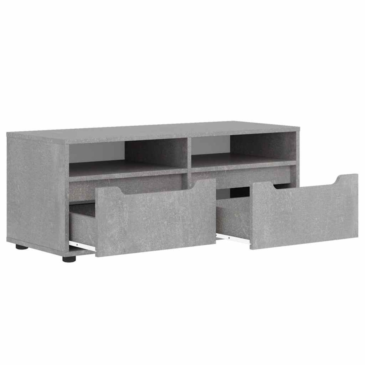 vidaXL ντουλάπι τηλεόρασης VISNES Γκρι μπετόν 100x40x38 cm
