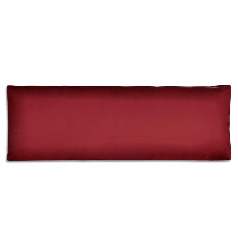 vidaXL Μαξιλάρι Πλάτης Επενδεδυμένο Μπορντό 120 x 40 x 10 εκ.