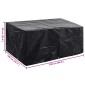 vidaXL Κάλυμμα Επίπλων Κήπου με 8 Κρίκους 240 x 140 x 90 εκ.