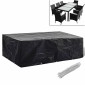 vidaXL Κάλυμμα Επίπλων Κήπου με 8 Κρίκους 300 x 140 x 90 εκ.
