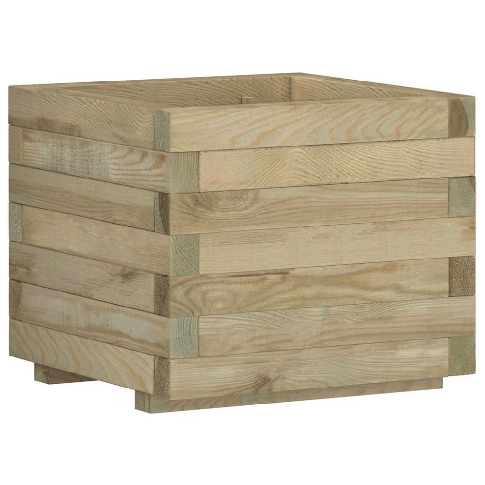 vidaXL Ζαρντινιέρα Υπερυψωμένη Τετράγωνη 50 x 50 x 40 εκ. Ξύλινη