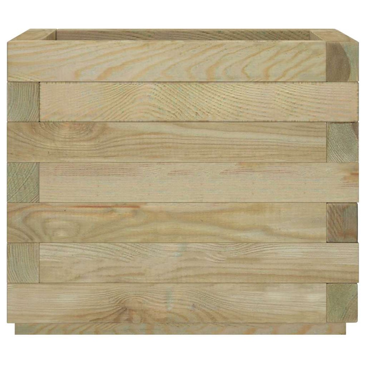 vidaXL Ζαρντινιέρα Υπερυψωμένη Τετράγωνη 50 x 50 x 40 εκ. Ξύλινη