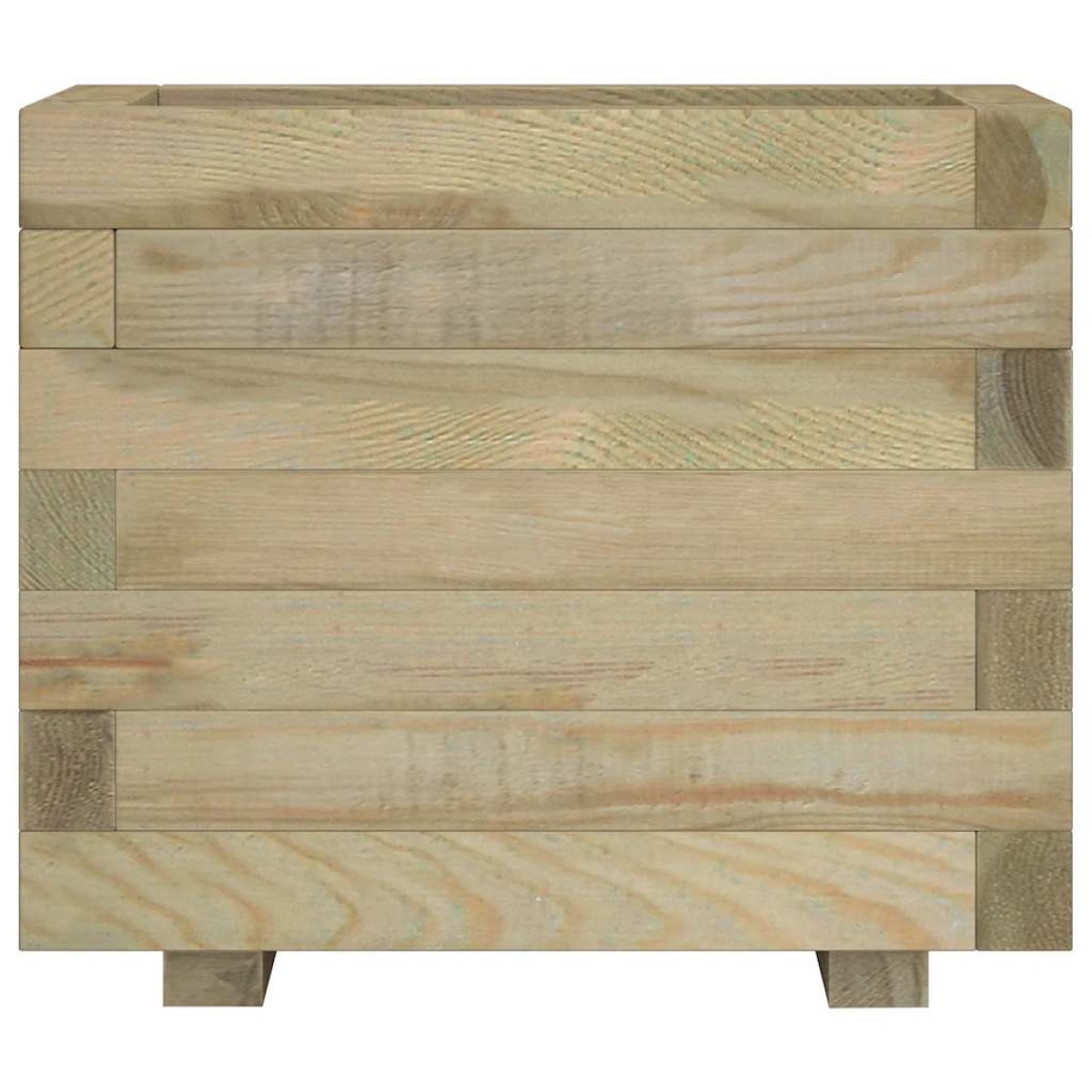 vidaXL Ζαρντινιέρα Υπερυψωμένη Τετράγωνη 50 x 50 x 40 εκ. Ξύλινη