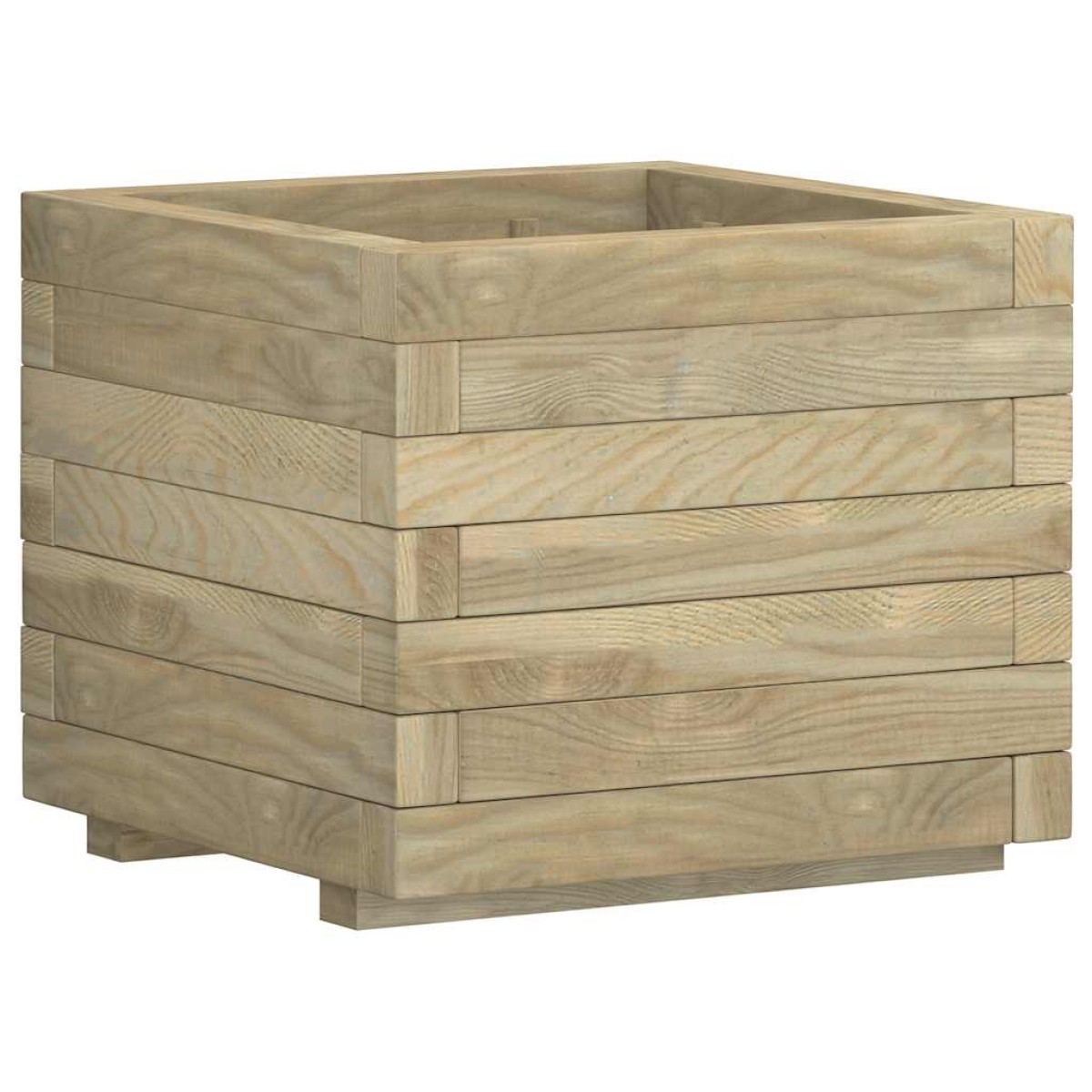 vidaXL Ζαρντινιέρα Υπερυψωμένη Τετράγωνη 50 x 50 x 40 εκ. Ξύλινη
