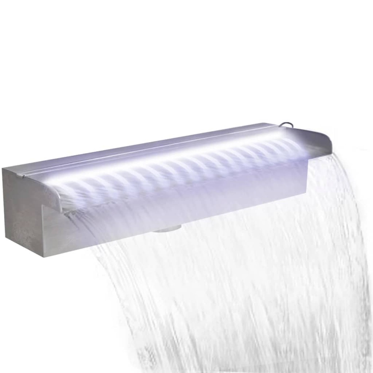 Σιντριβάνι Πισίνας Ορθογώνιο με LED 45 εκ. από Ανοξείδωτο Ατσάλι
