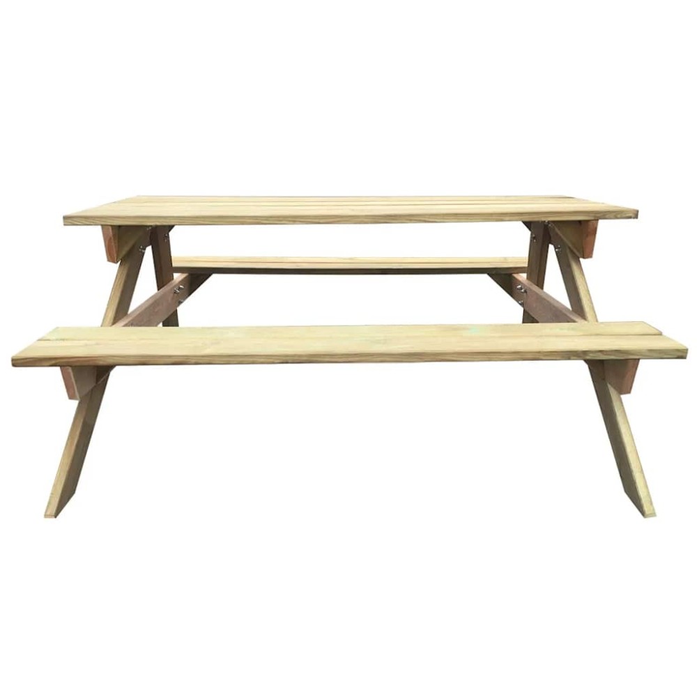 vidaXL Τραπέζι Πικ-νικ 150 x 135 x 71,5 εκ. Ξύλινο