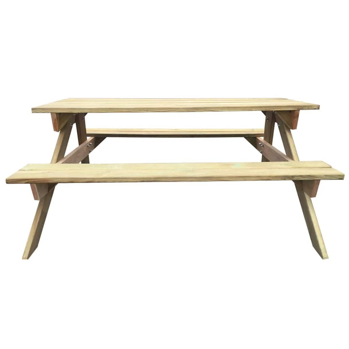 vidaXL Τραπέζι Πικ-νικ 150 x 135 x 71,5 εκ. Ξύλινο