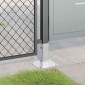 vidaXL Βάσεις στύλων τετράγωνες 12 τεμάχια Ασημί Γαλβανισμένος χάλυβας