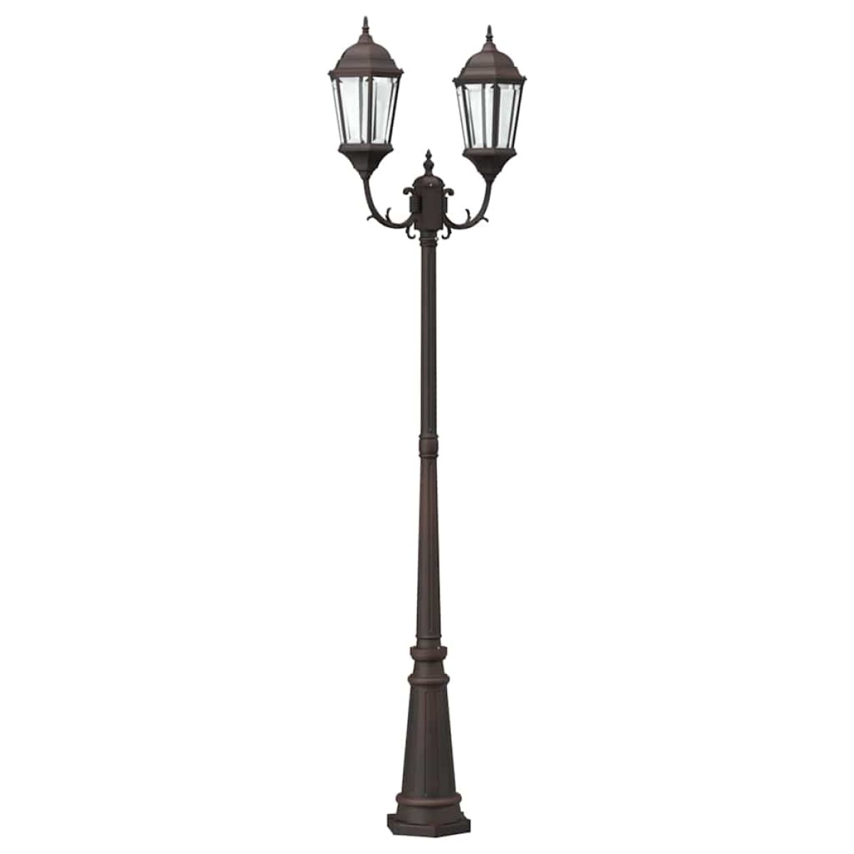 vidaXL Φωτιστικό Κήπου Μπρονζέ 68 x 20 x 235 εκ Αλουμίνιο και Γυαλί