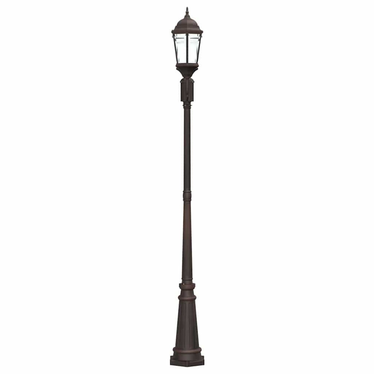 vidaXL Φωτιστικό Κήπου Μπρονζέ 68 x 20 x 235 εκ Αλουμίνιο και Γυαλί