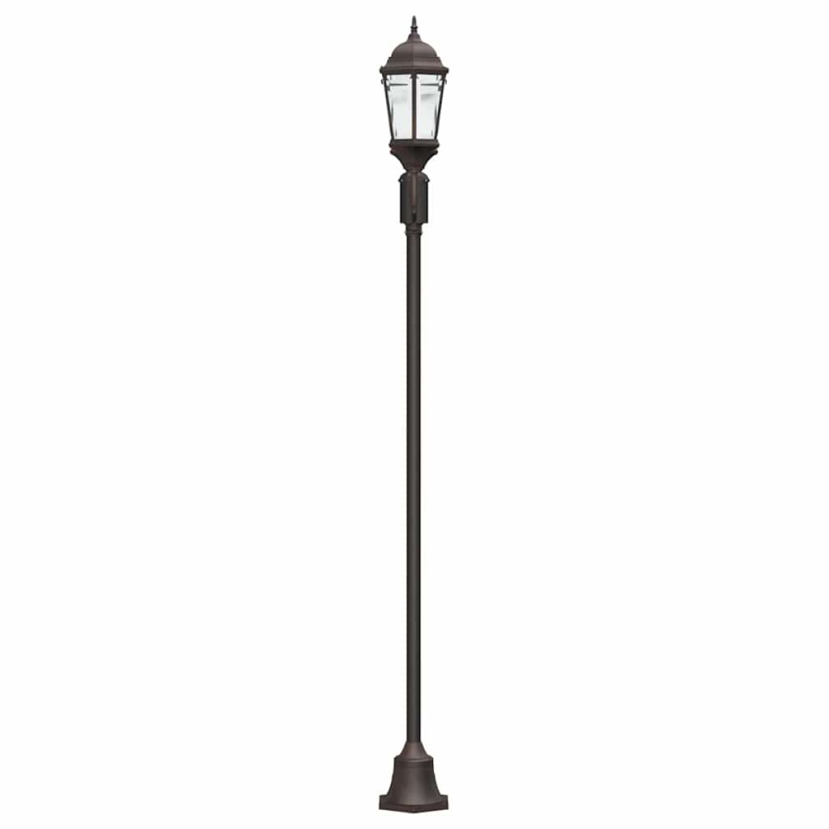 vidaXL Φωτιστικό Κήπου Μπρονζέ 68 x 20 x 235 εκ Αλουμίνιο και Γυαλί