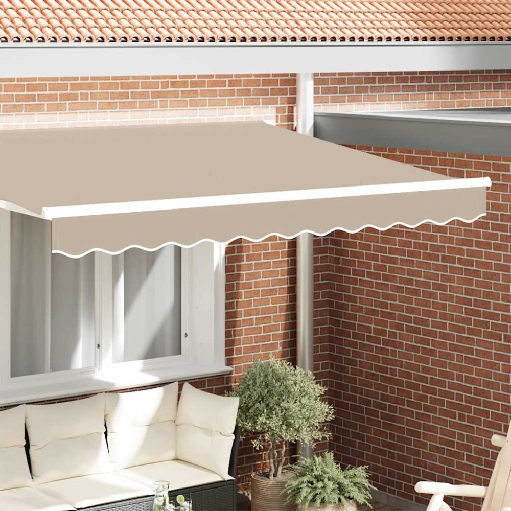 vidaXL Αντικατάσταση κουρτίνας τέντας Μπεζ 230 x 20 εκ. Πολυεστέρας