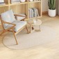 vidaXL Χαλί ZIZUR Κρεμ 150 x 80 cm Πολυπροπυλένιο