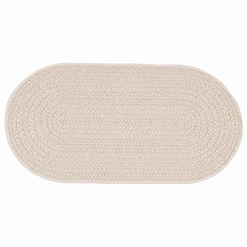 vidaXL Χαλί ZIZUR Κρεμ 200 x 100 cm Πολυπροπυλένιο
