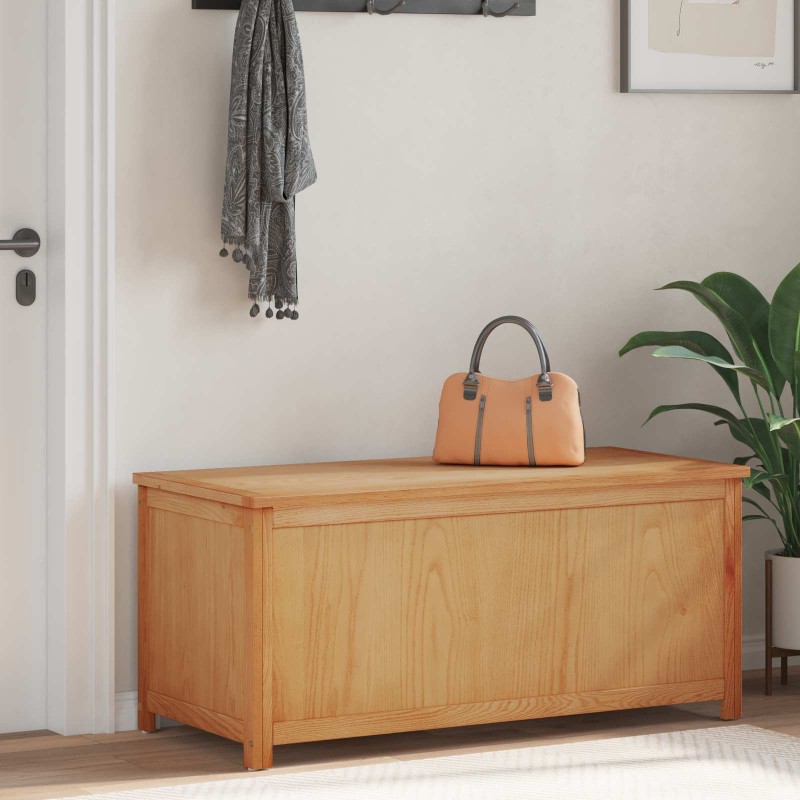 vidaXL Κουτί αποθήκευσης 110 x 45 x 45 εκ Στερεό Ξύλο Δρυός