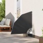 vidaXL Αδιάφανο σκίαστρο μπαλκονιού 115 x 115 εκ Πολυεστέρας Ανθρακί