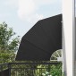 vidaXL Αδιάφανο σκίαστρο μπαλκονιού 115 x 115 εκ Πολυεστέρας Ανθρακί