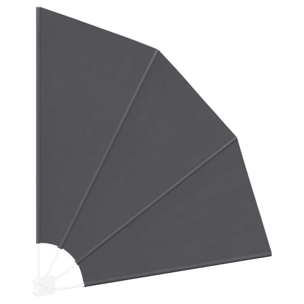 vidaXL Αδιάφανο σκίαστρο μπαλκονιού 140 x 140 cm Πολυεστέρας Μαύρο