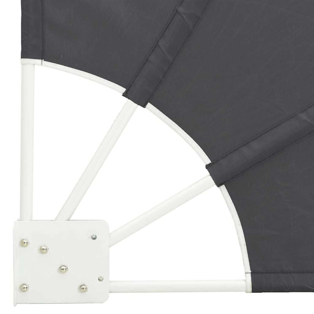 vidaXL Αδιάφανο σκίαστρο μπαλκονιού 140 x 140 cm Πολυεστέρας Μαύρο