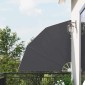 vidaXL Αδιάφανο σκίαστρο μπαλκονιού 140 x 140 cm Πολυεστέρας Μαύρο