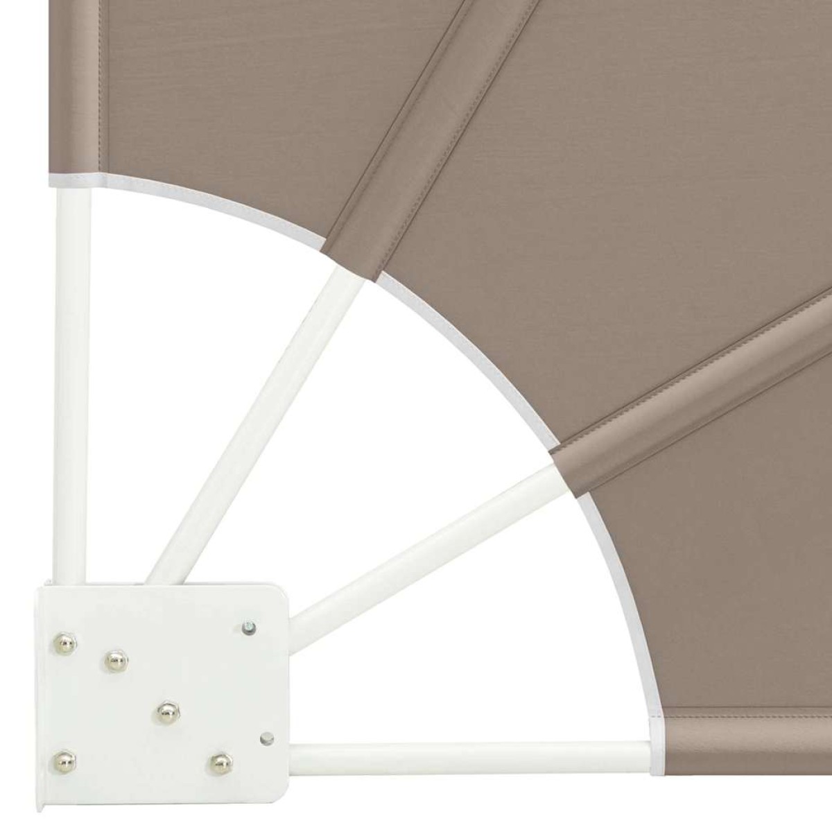 vidaXL Αδιάφανο σκίαστρο μπαλκονιού 140 x 140 cm Πολυεστέρας Taupe