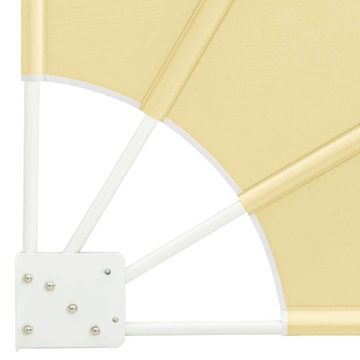 vidaXL Αδιάφανο σκίαστρο μπαλκονιού 140 x 140 cm Πολυεστέρας Άμμος