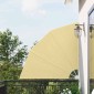 vidaXL Αδιάφανο σκίαστρο μπαλκονιού 140 x 140 cm Πολυεστέρας Άμμος