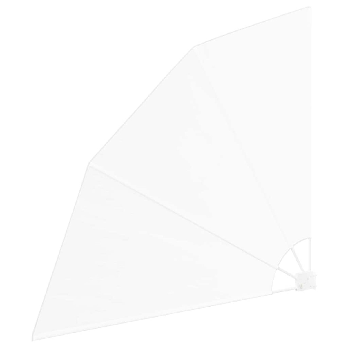 vidaXL Αδιάφανο σκίαστρο μπαλκονιού 140 x 140 cm Πολυεστέρας Λευκό
