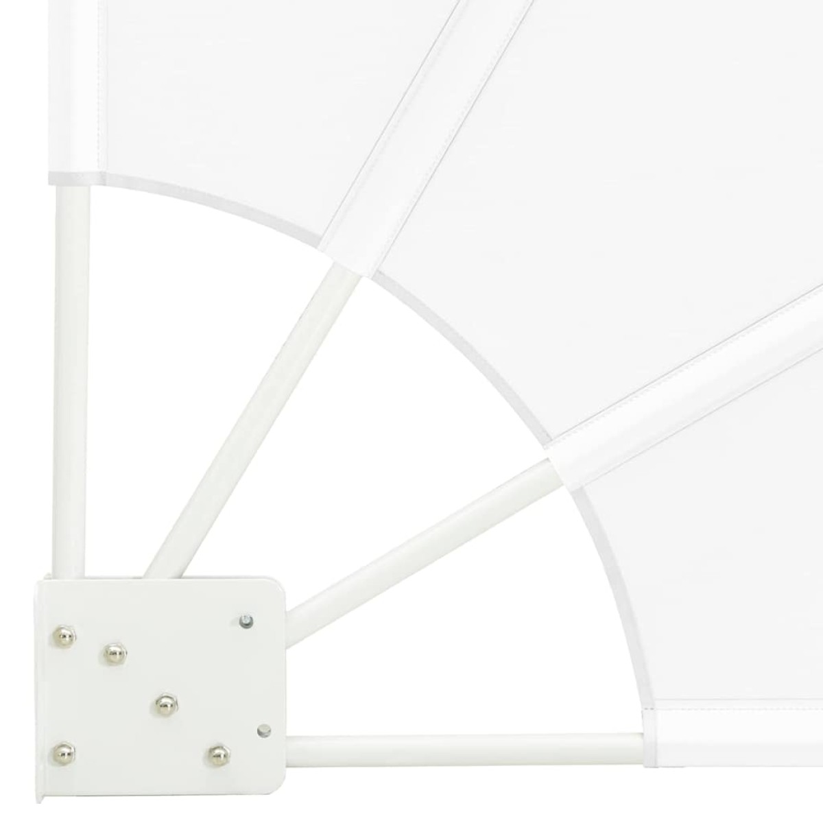 vidaXL Αδιάφανο σκίαστρο μπαλκονιού 140 x 140 cm Πολυεστέρας Λευκό