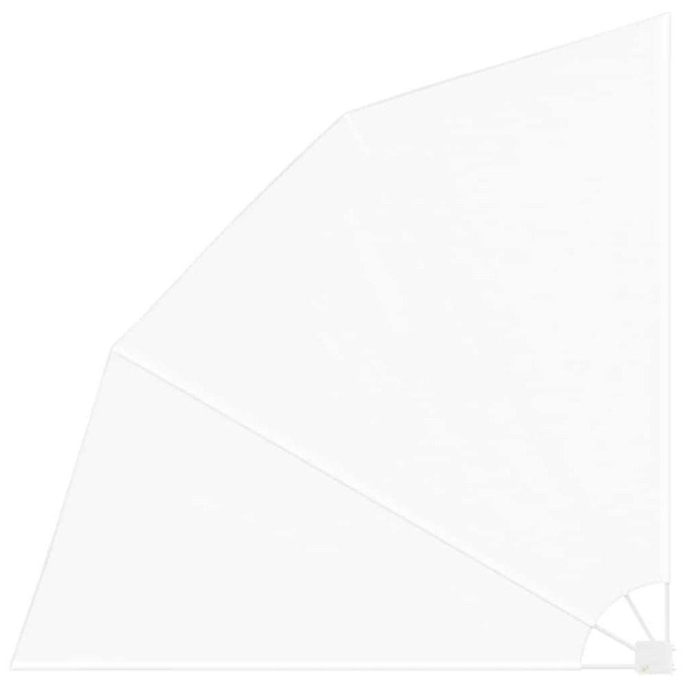 vidaXL Αδιάφανο σκίαστρο μπαλκονιού 210 x 210 cm Πολυεστέρας Λευκό