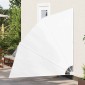 vidaXL Αδιάφανο σκίαστρο μπαλκονιού 210 x 210 cm Πολυεστέρας Λευκό