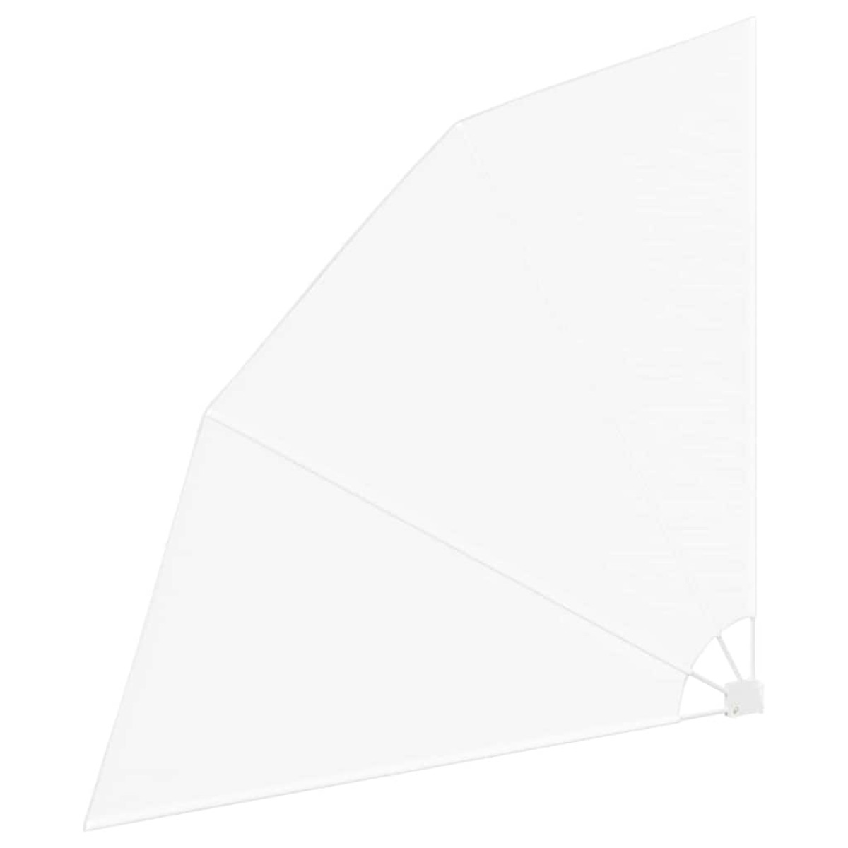vidaXL Αδιάφανο σκίαστρο μπαλκονιού 210 x 210 cm Πολυεστέρας Λευκό