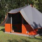vidaXL Σκηνή Τιπί Γκρι και Πορτοκαλί 358 x 296 x 258 εκ. ταφτάς