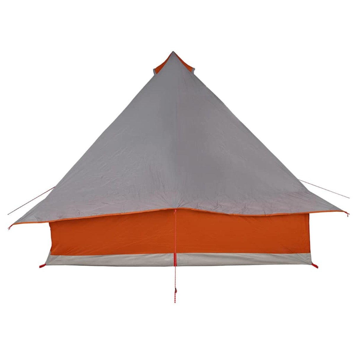 vidaXL Σκηνή Τιπί Γκρι και Πορτοκαλί 358 x 296 x 258 εκ. ταφτάς
