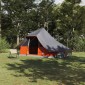 vidaXL Σκηνή Τιπί Γκρι και Πορτοκαλί 364 x 281 x 257 εκ. ταφτάς