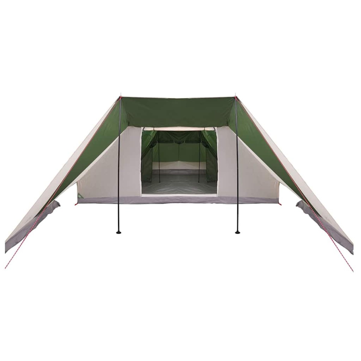 vidaXL Σκηνή Τιπί με στέγη Πράσινο 660 x 456 x 200 εκ. ταφτάς
