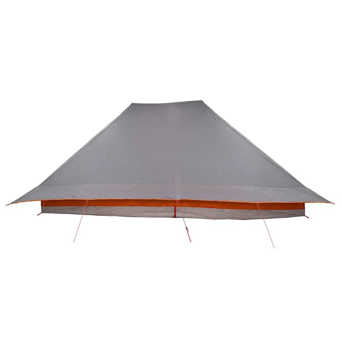 vidaXL Σκηνή Τιπί Γκρι και Πορτοκαλί 660 x 456 x 200 εκ. ταφτάς