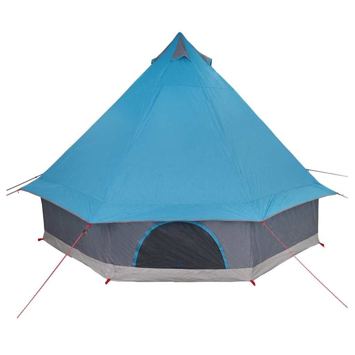 vidaXL Σκηνή Τιπί με στέγη Μπλε 400 x 346 x 250 εκ. ταφτάς
