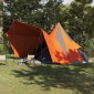 vidaXL Σκηνή Τιπί Γκρι και Πορτοκαλί 510 x 690 x 330 εκ. ταφτάς