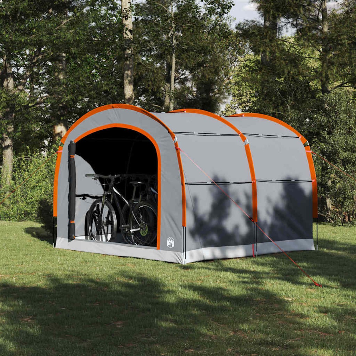 vidaXL Σκηνή Γκρι και πορτοκαλί 268 x 240 x 191 cm Πολυεστέρας