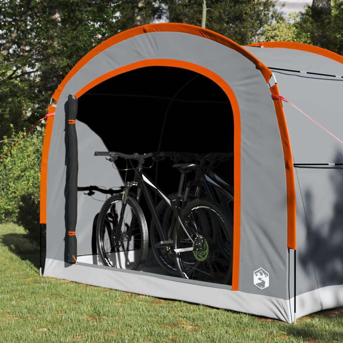 vidaXL Σκηνή Γκρι και πορτοκαλί 268 x 240 x 191 cm Πολυεστέρας