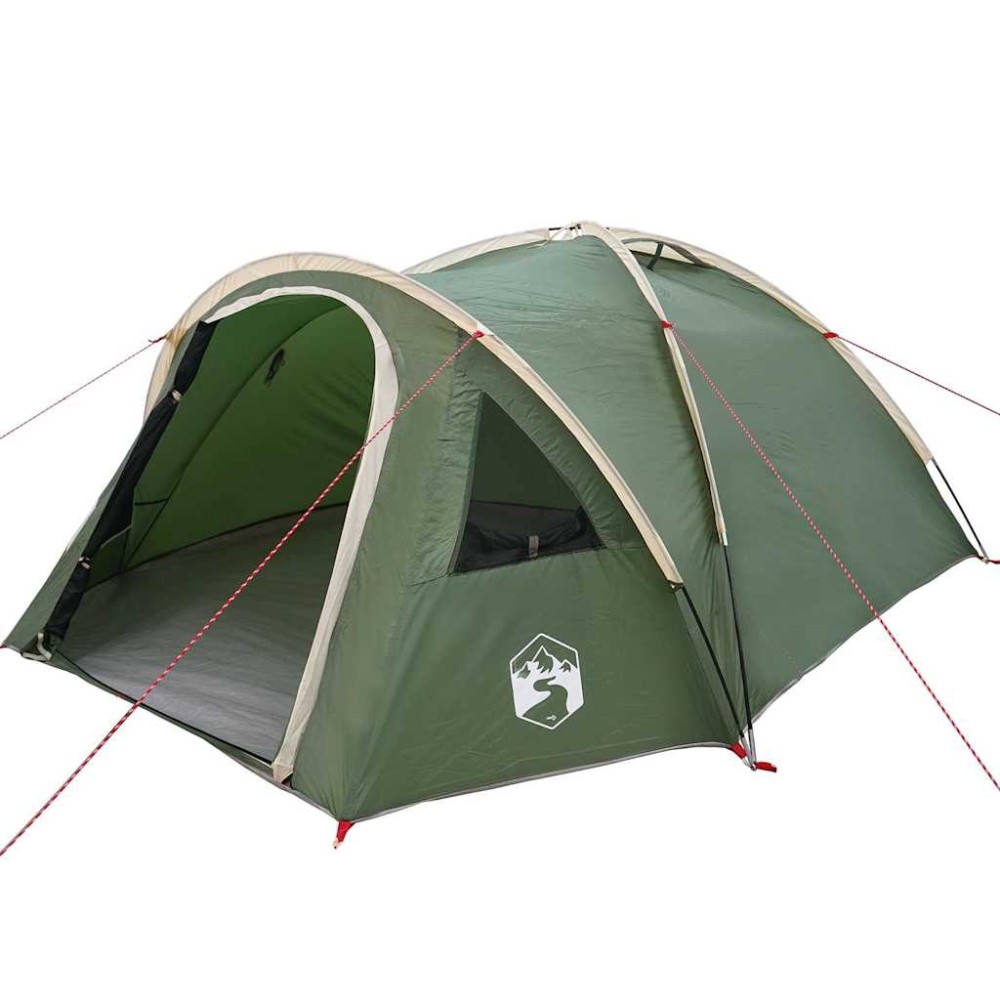 vidaXL Θόλος Τέντα 4 άτομο 308 x 268 x 130 εκ. Πράσινο ταφτάς